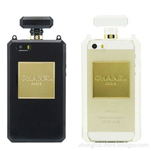 Perfume Elegant N5 Black/White Case Cover for iPhone 5/5S